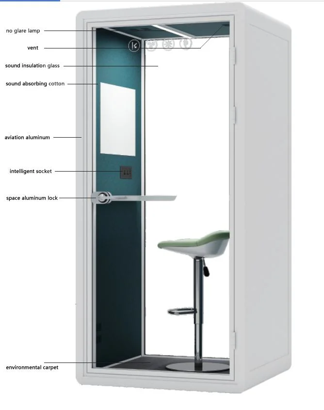 Indoor Office Telephone Pods Conference Phone Booth Meeting Pod for Office