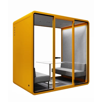 Pods de bureau en verre d'intimité insonorisés intérieurs/extérieurs
