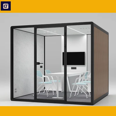 Bureau ouvert acoustique, cabine de travail modulaire d'intérieur silencieuse, facile à assembler, bureau privé moderne Pod Co