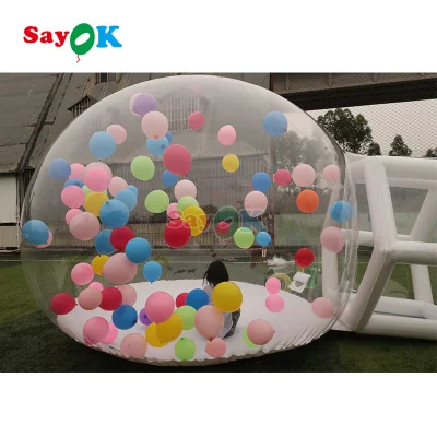 Maison gonflable transparente de dôme de bulle d'événement extérieur de tente gonflable de PVC de diamètre de 3 m/4 m pour la publicité