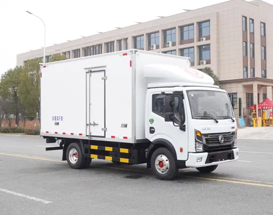 Dongfeng 4 × 2 6 roues réfrigérateur transport de marchandises congélateur réfrigéré boîte de nourriture Van camion de refroidissement